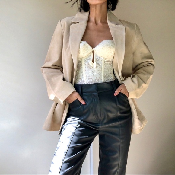 VTG Leather Blazer - Picture 2 of 5